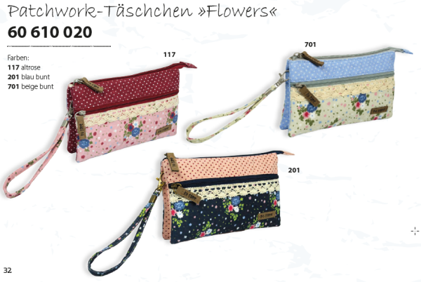 Patchwork-Tasche Flowers